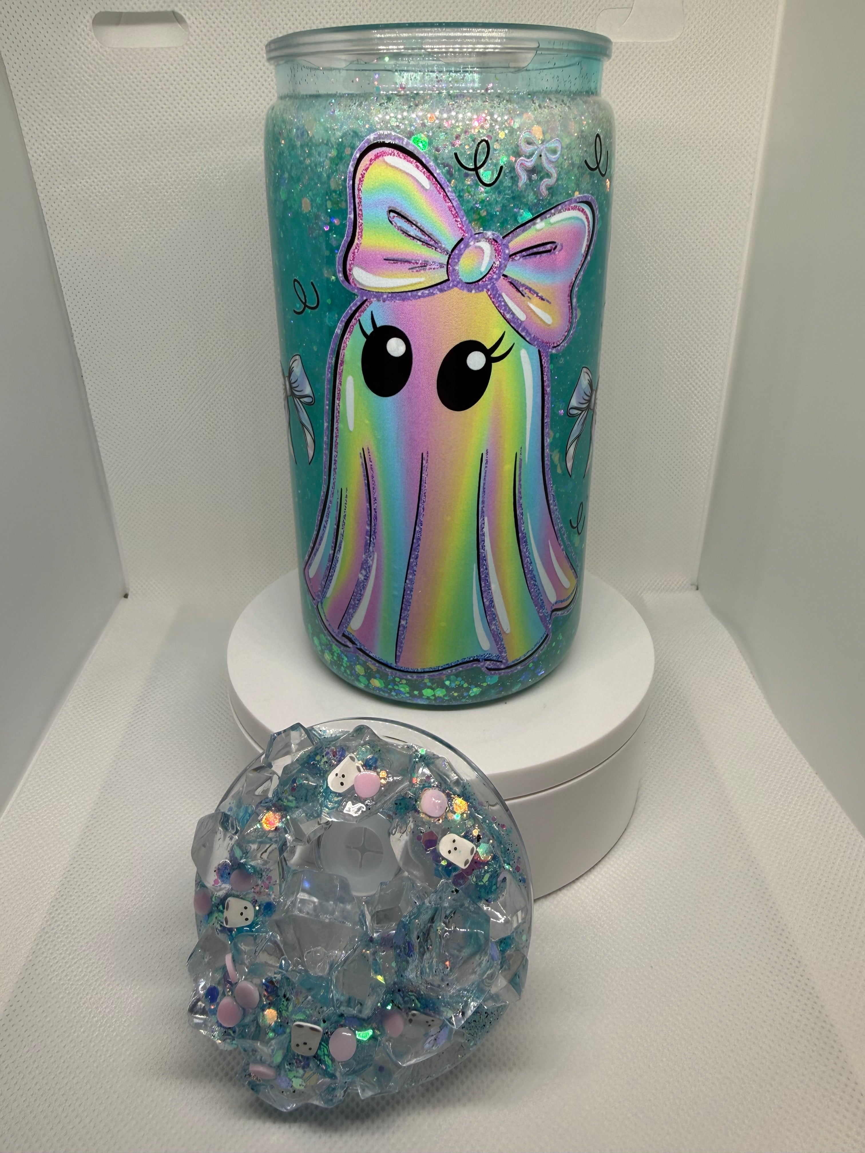 Snow Globe Tumbler 16oz Acrylic