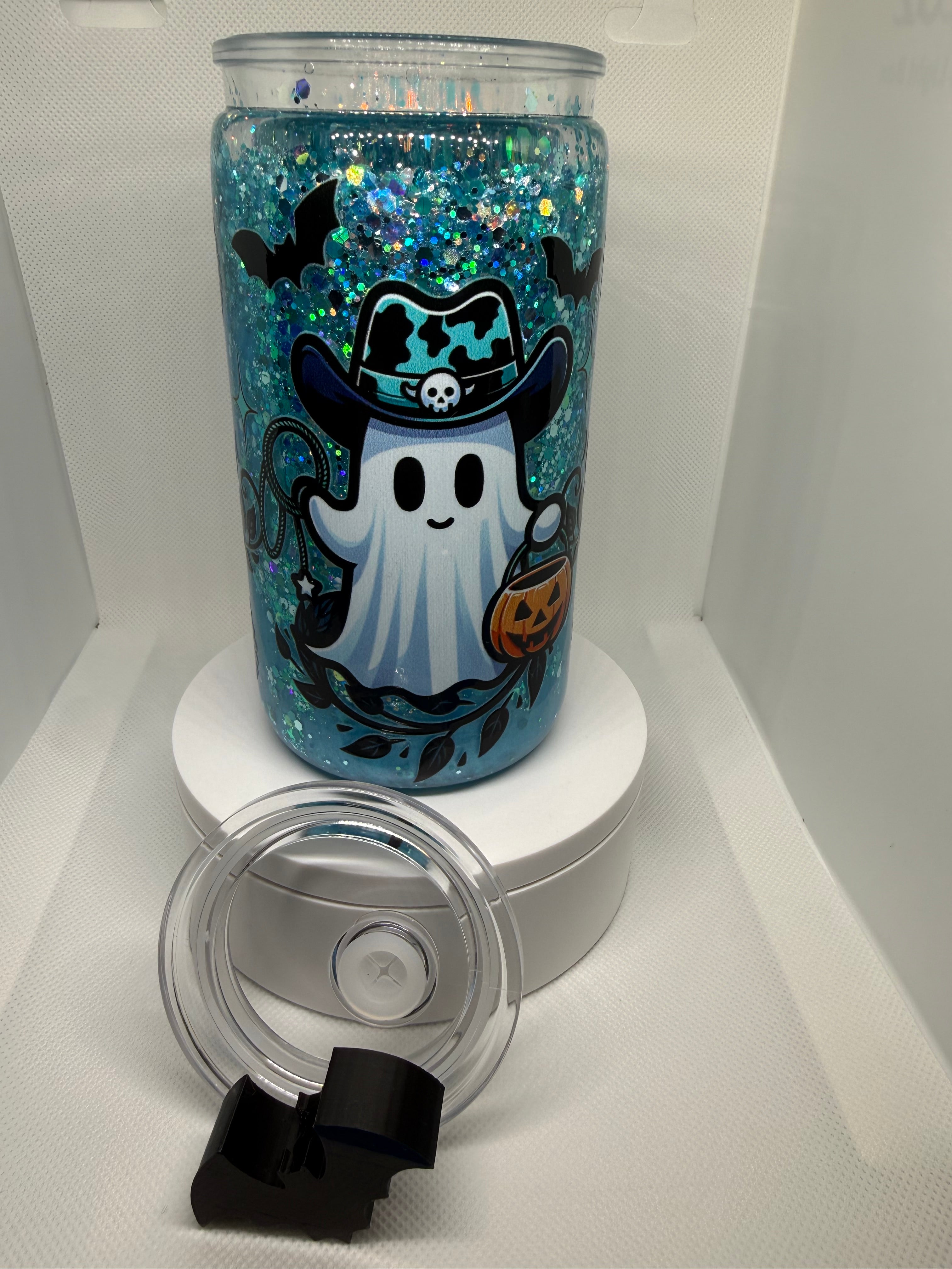 Snow Globe Tumbler 16oz Acrylic