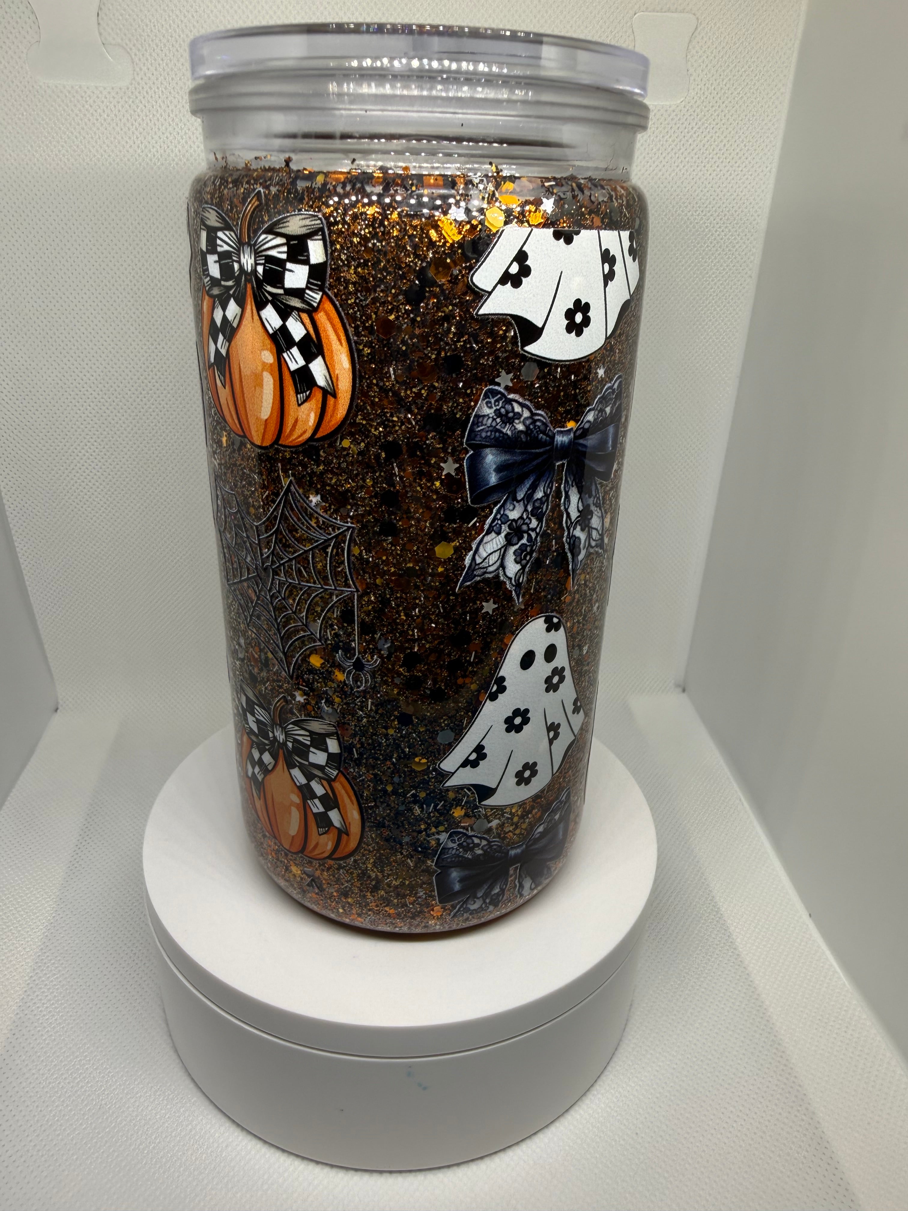 Snow Globe Tumbler 16oz Acrylic