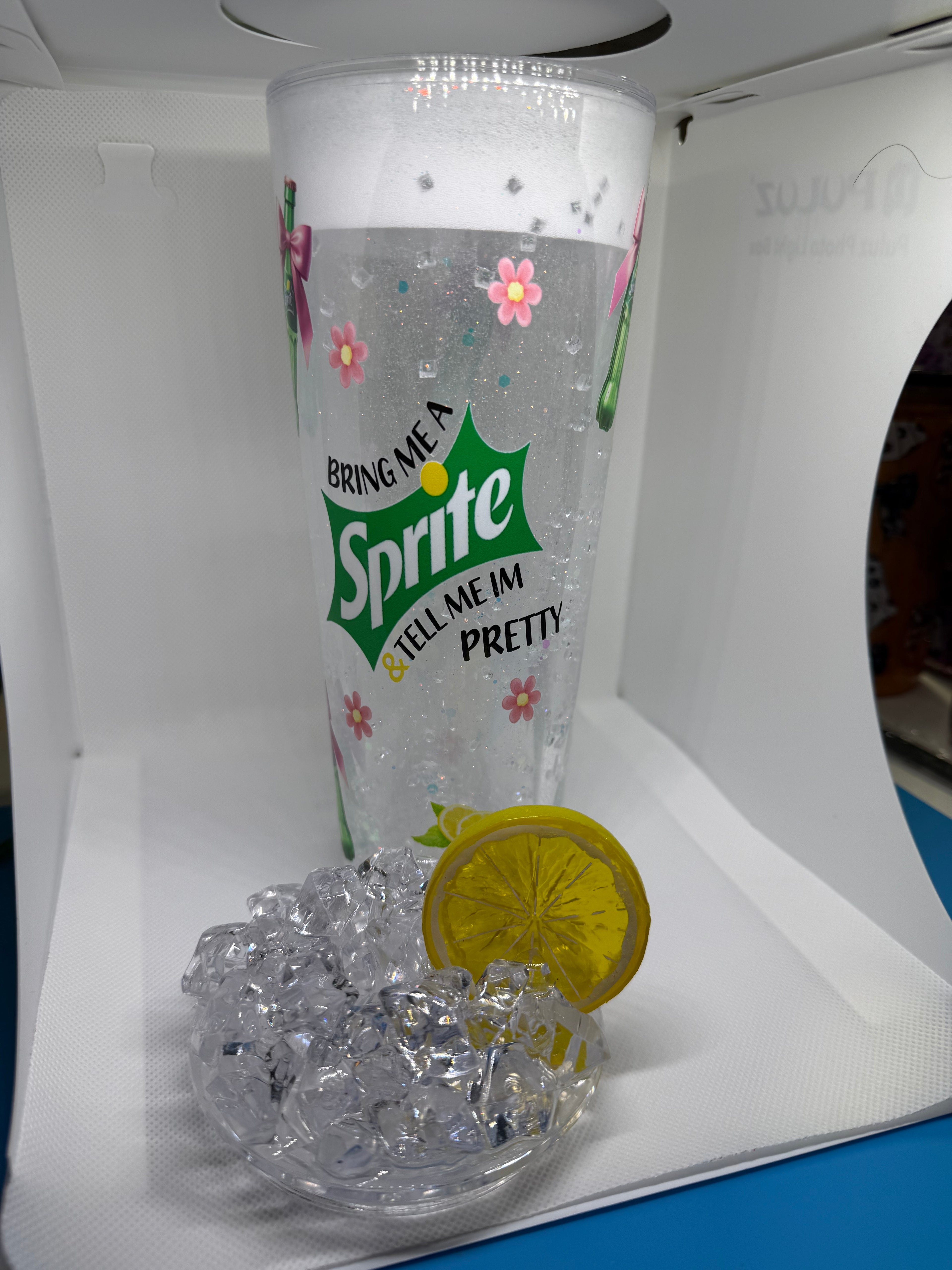 Snow Globe Tumbler 24oz Acrylic
