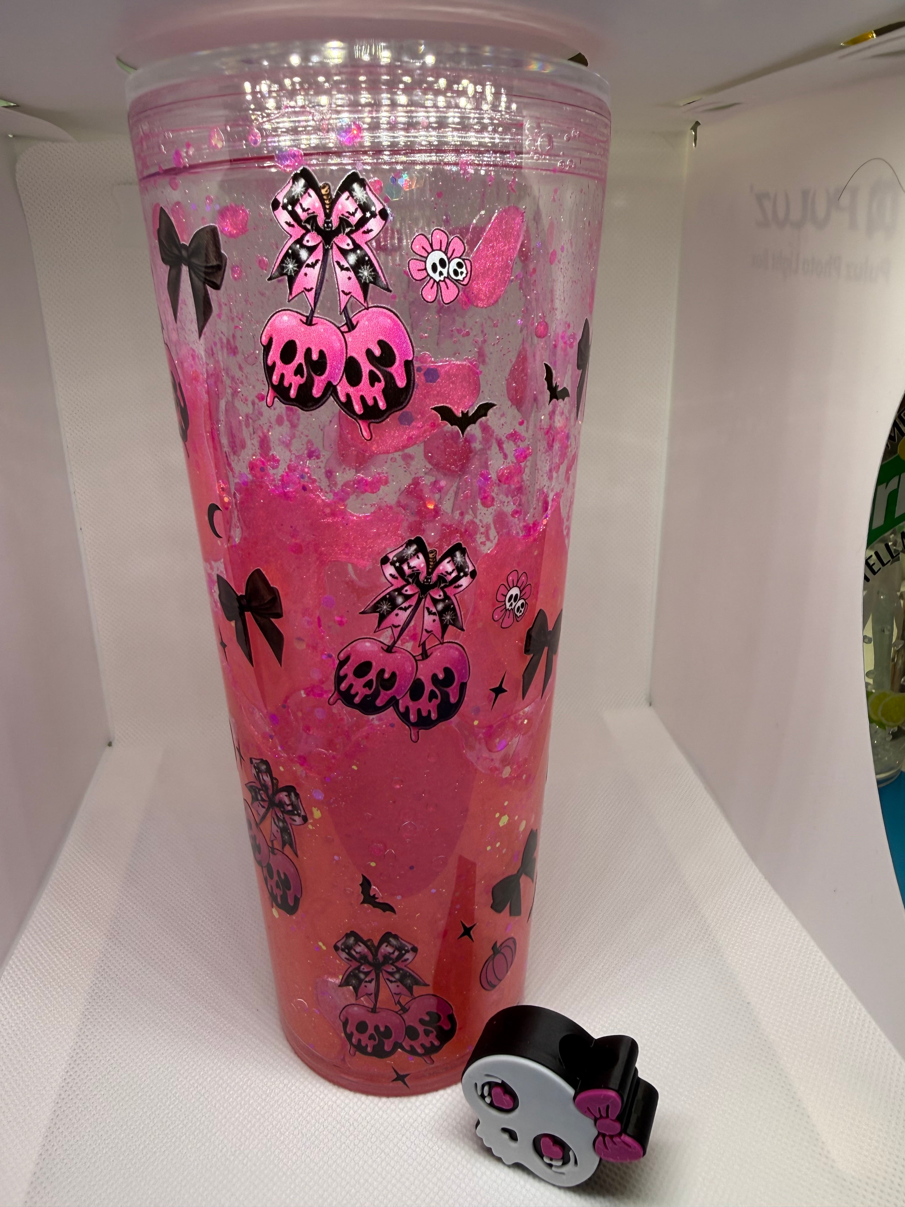Snow Globe Tumbler 24oz Acrylic
