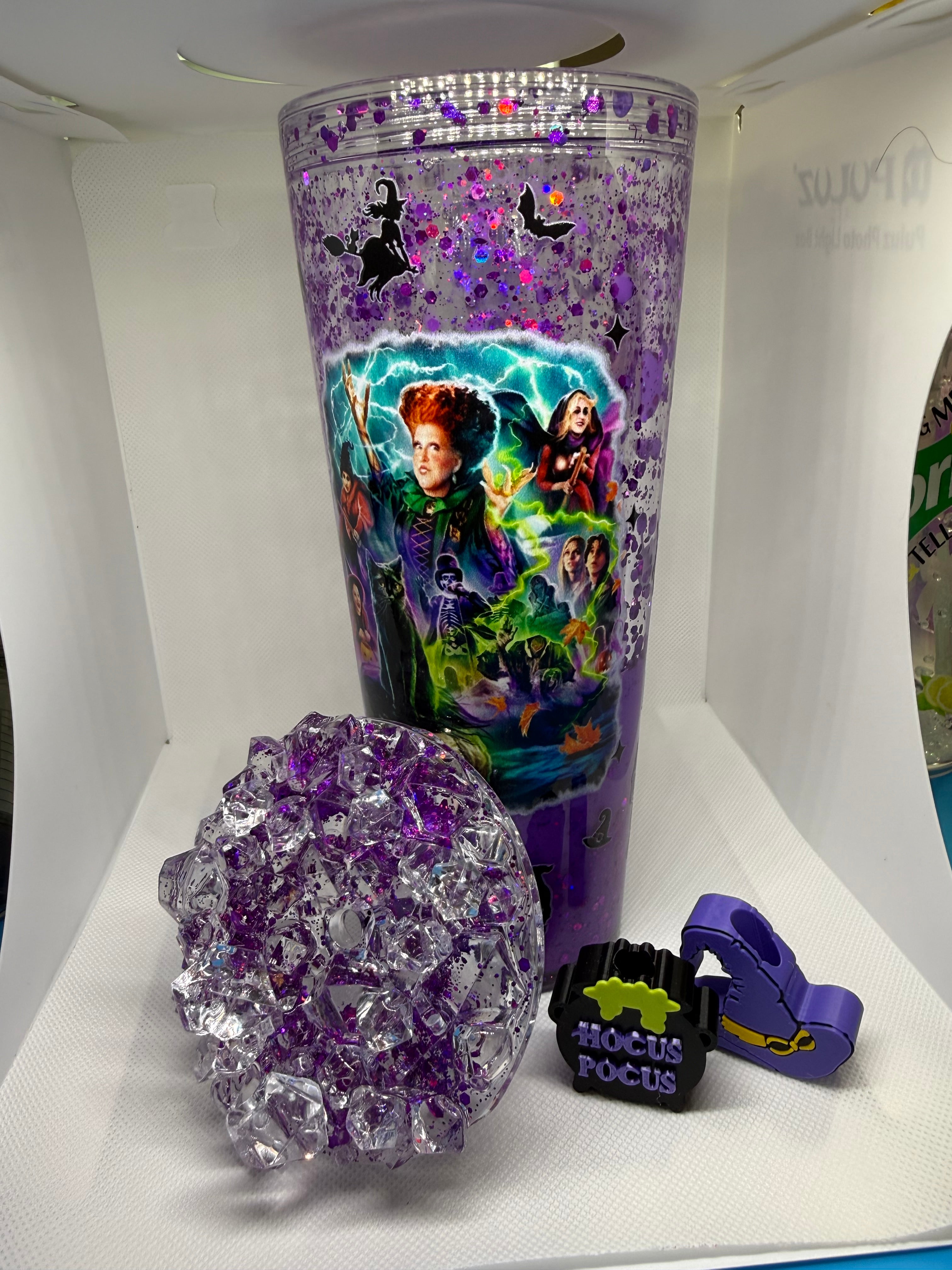 Snow Globe Tumbler 24oz Acrylic