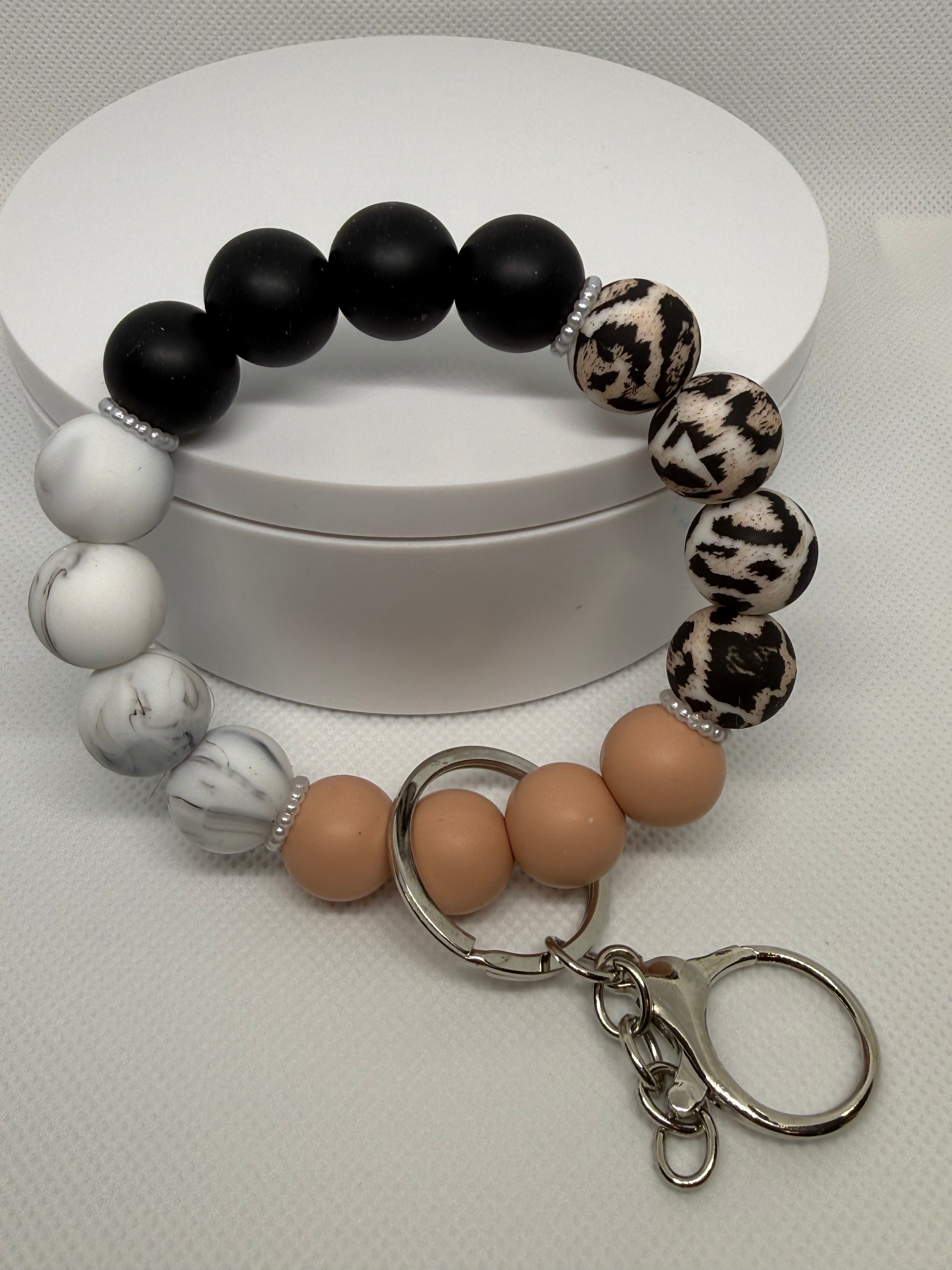 Wristlet - Silicone beaded keychain