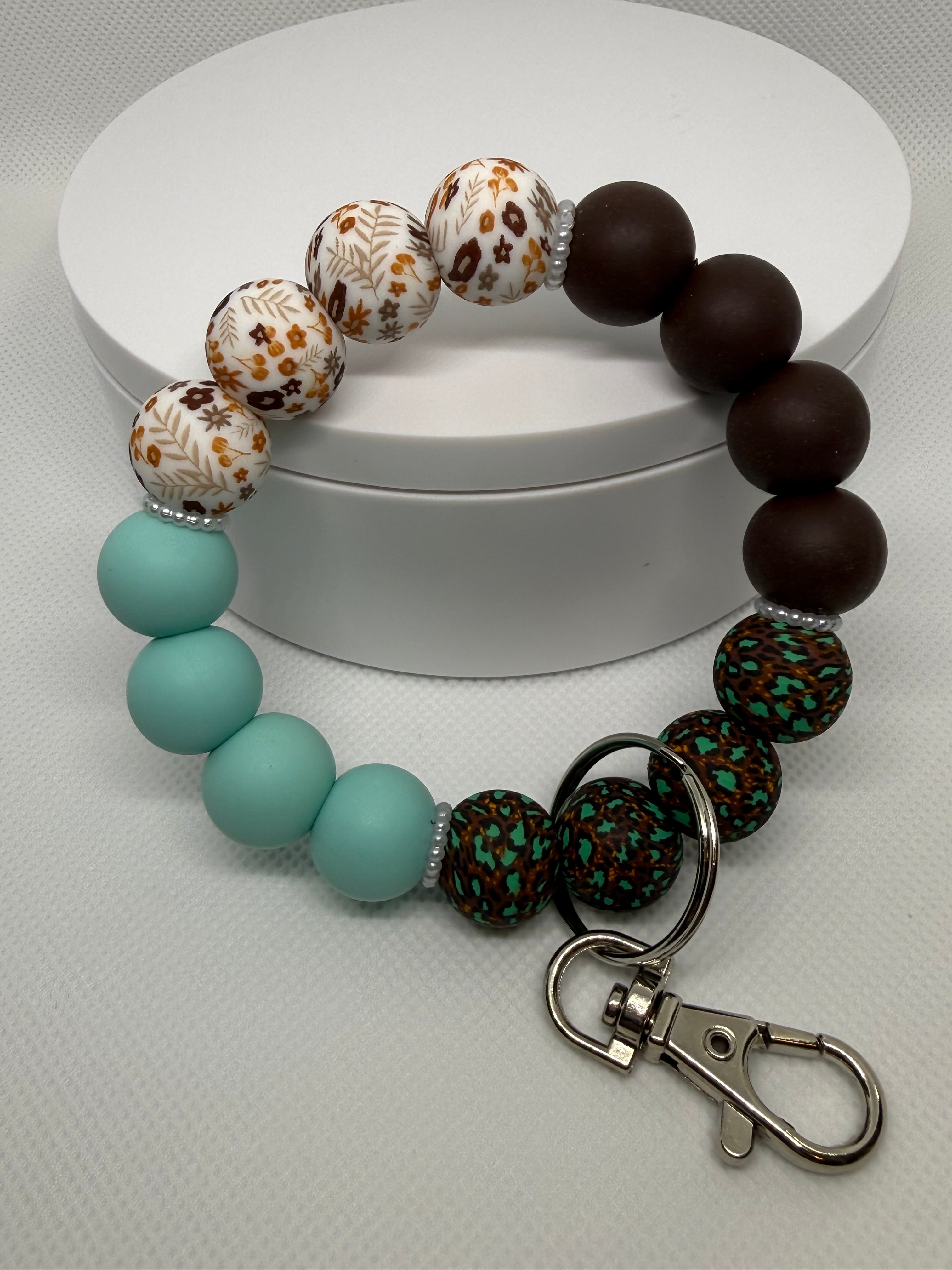 Wristlet - Silicone beaded keychain