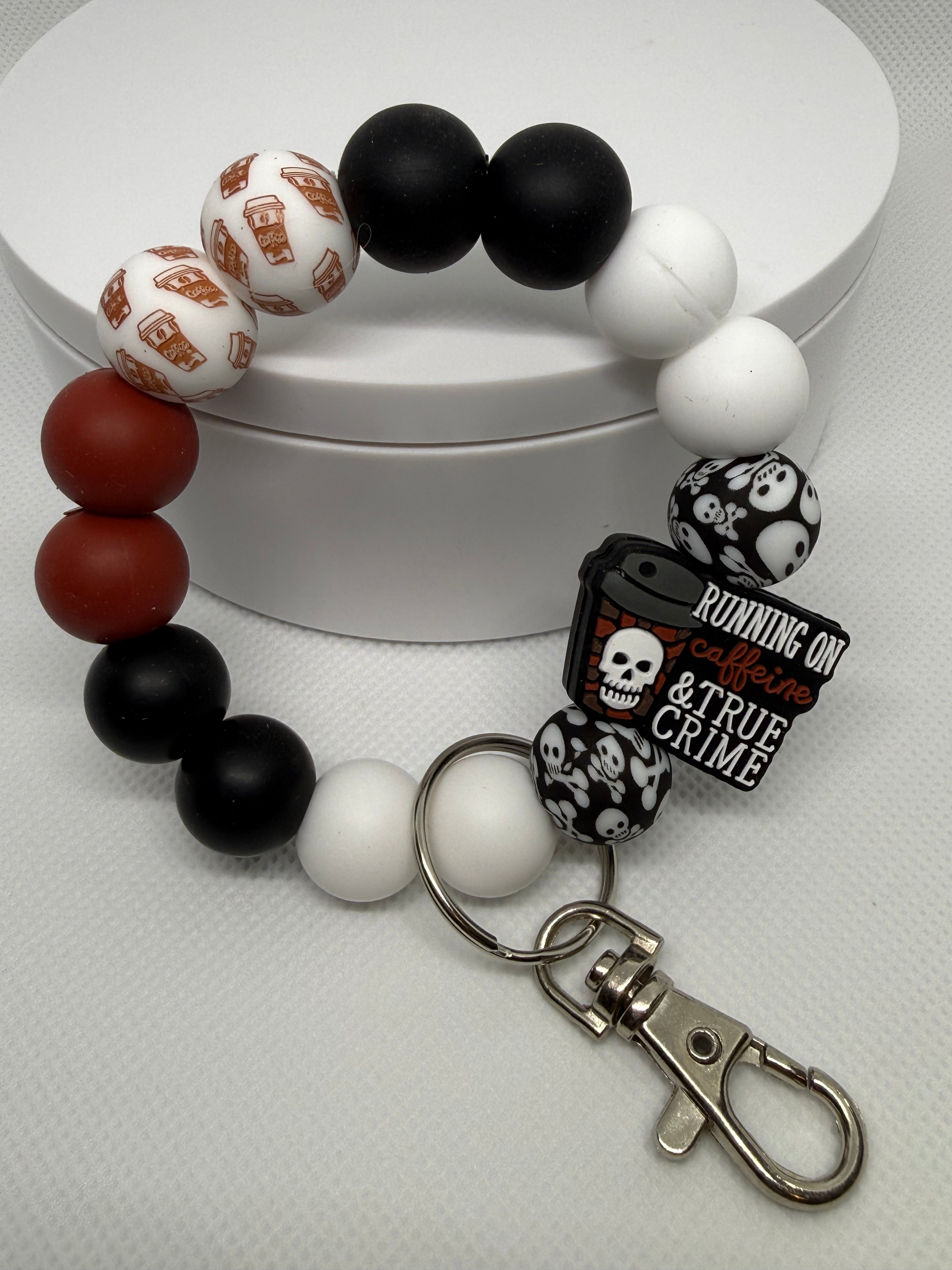 Wristlet - Silicone beaded keychain