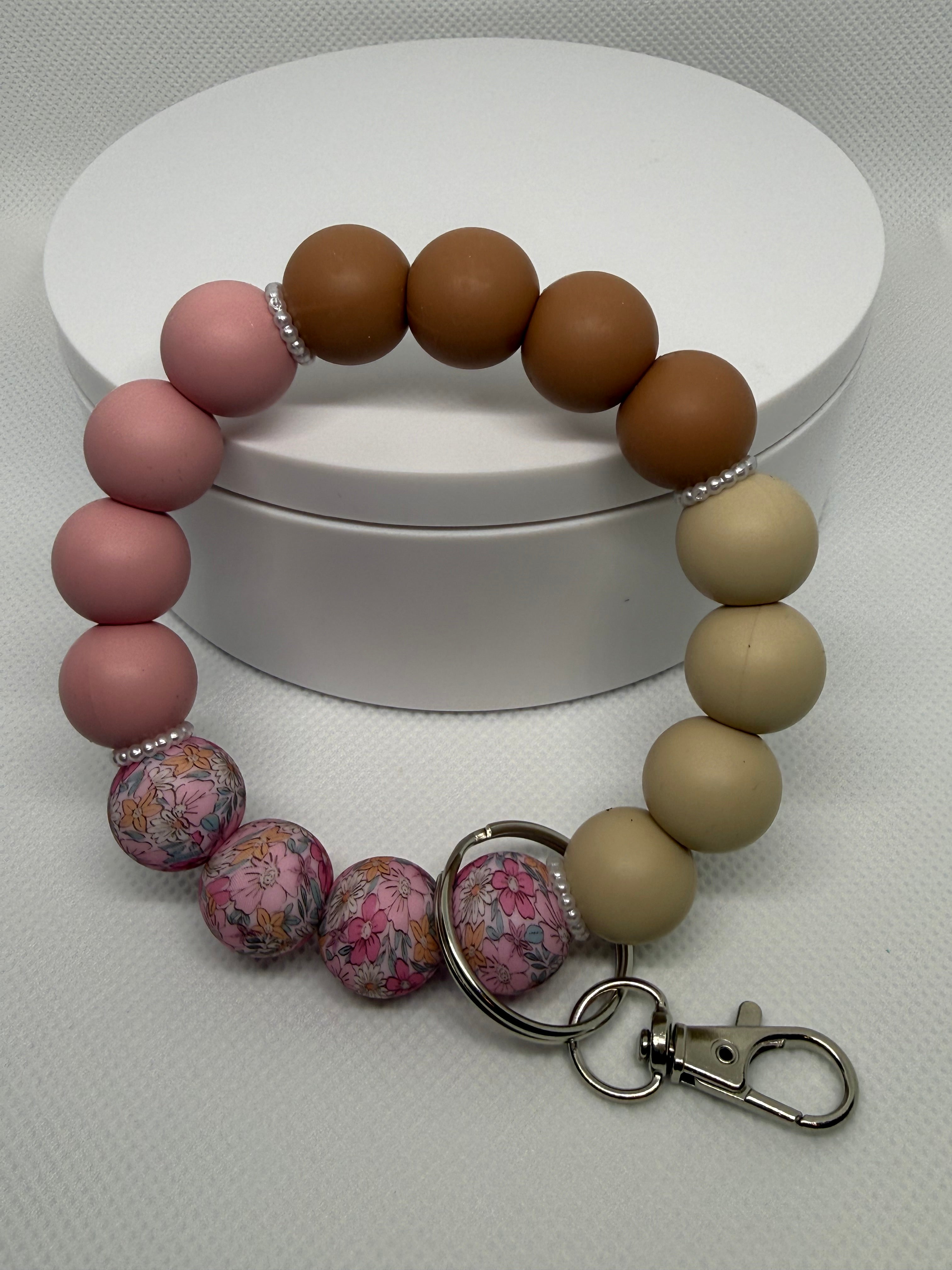 Wristlet - Silicone beaded keychain