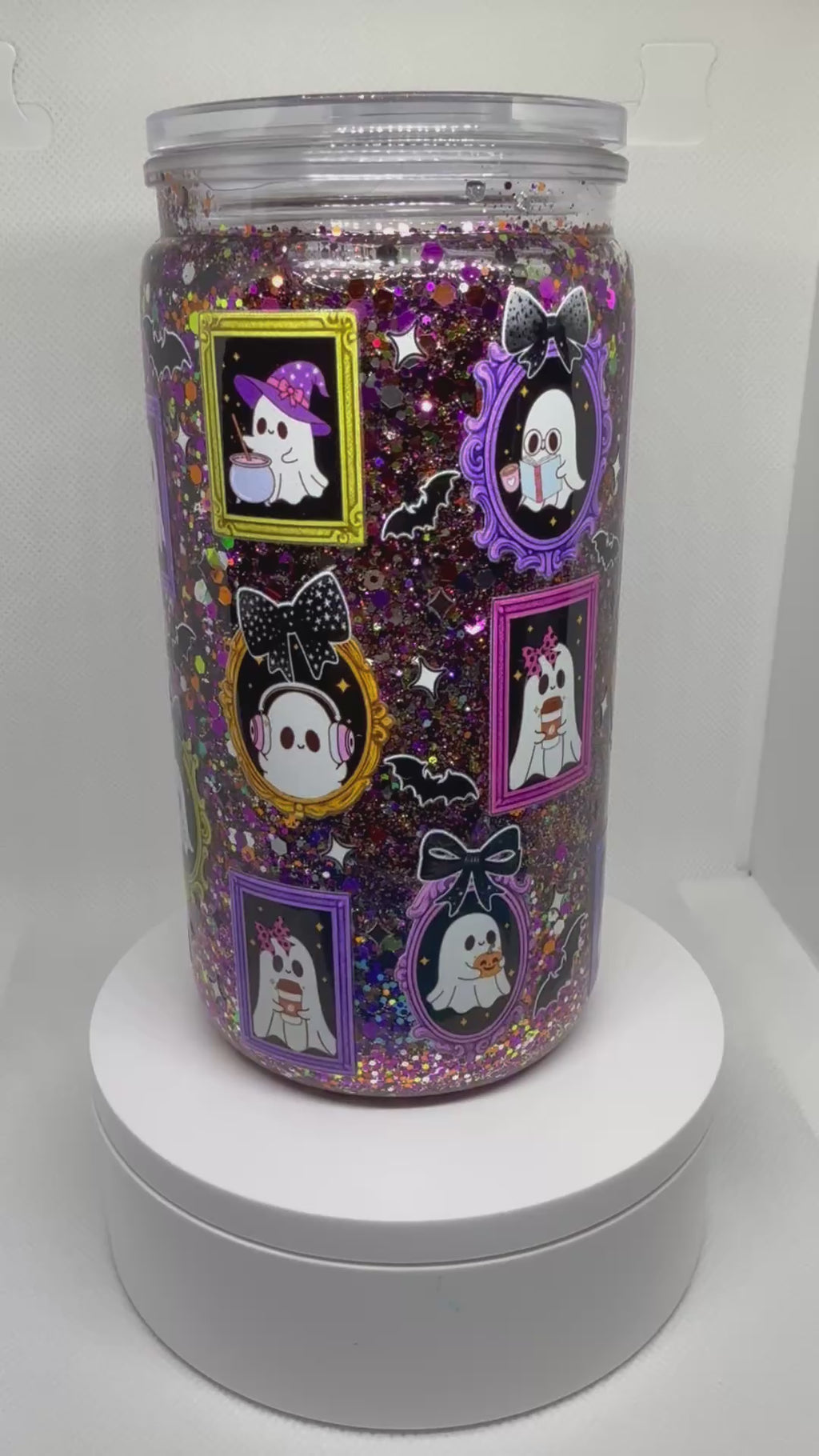 Snow Globe Tumbler 16oz Acrylic