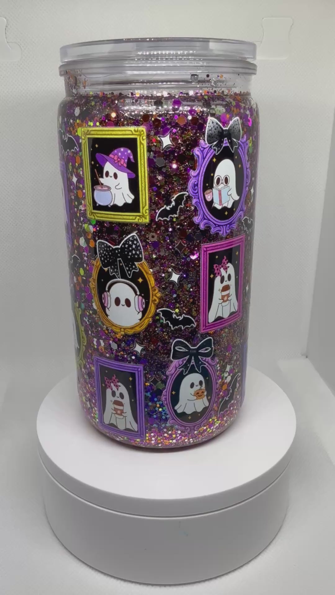 Snow Globe Tumbler 16oz Acrylic
