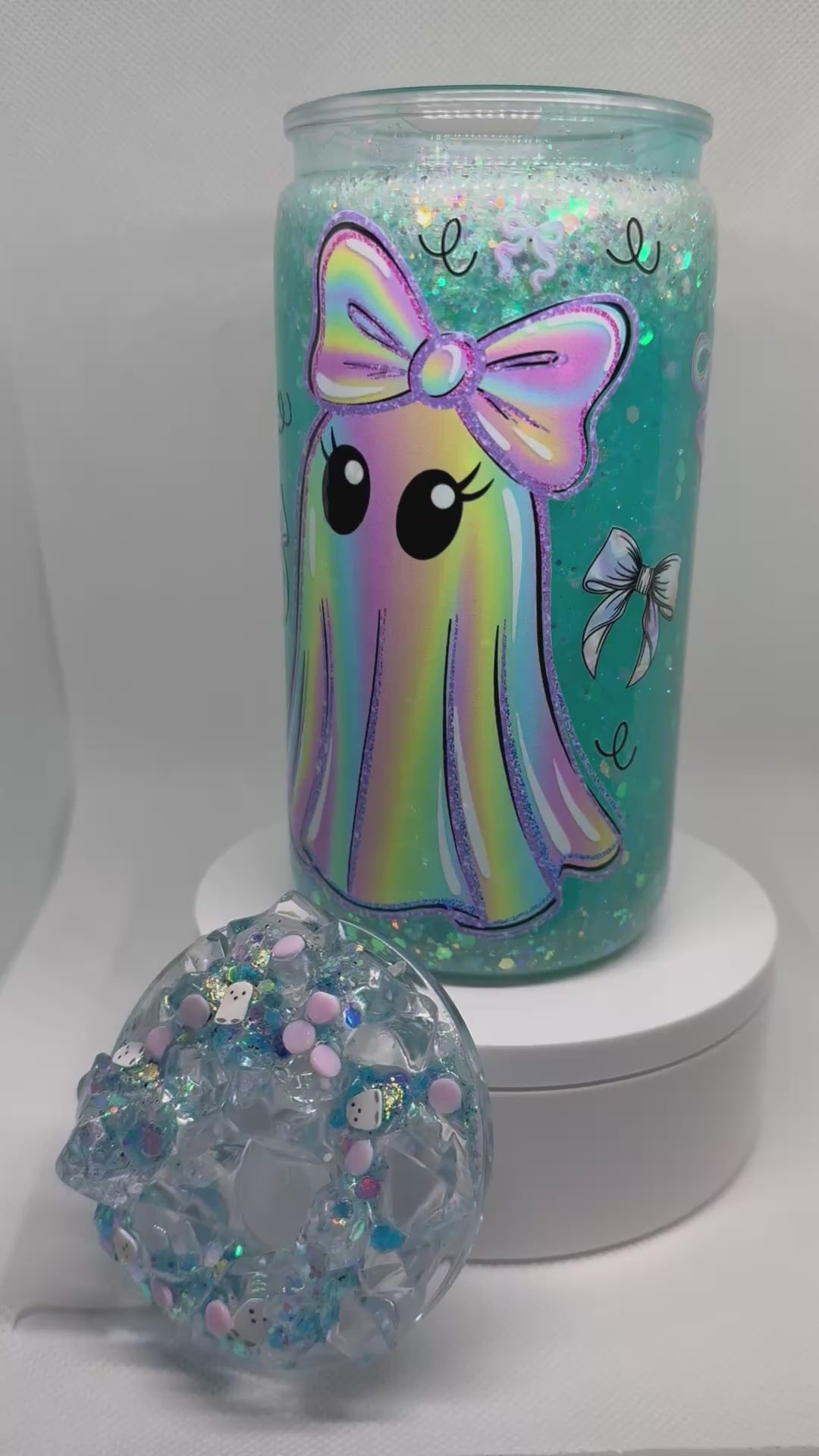 Snow Globe Tumbler 16oz Acrylic