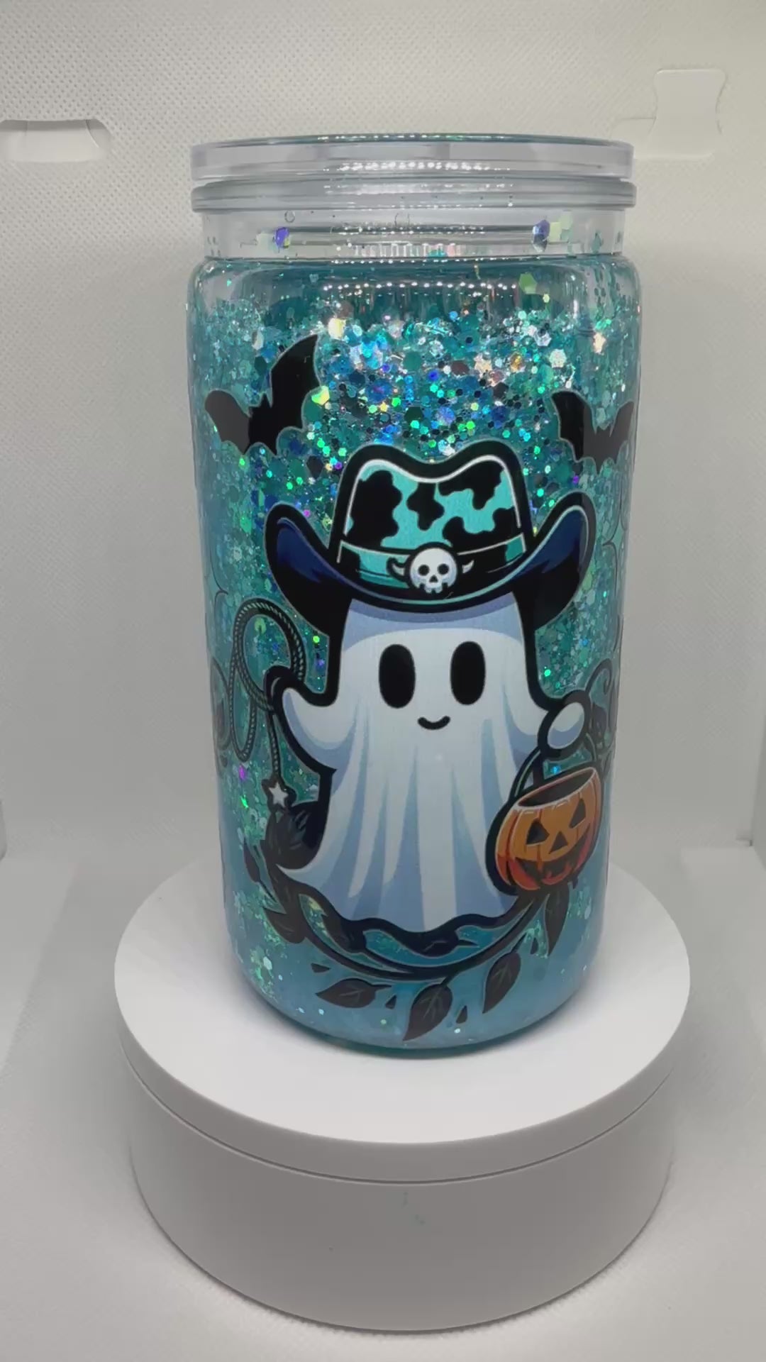 Snow Globe Tumbler 16oz Acrylic