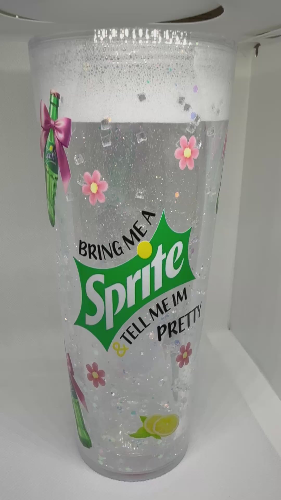 Snow Globe Tumbler 24oz Acrylic