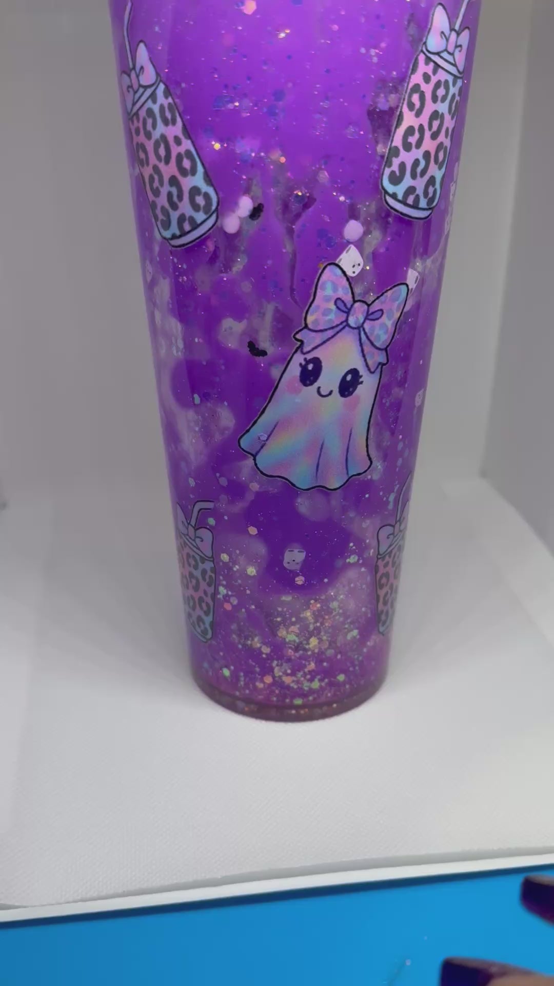 Snow Globe Tumbler 24oz Acrylic
