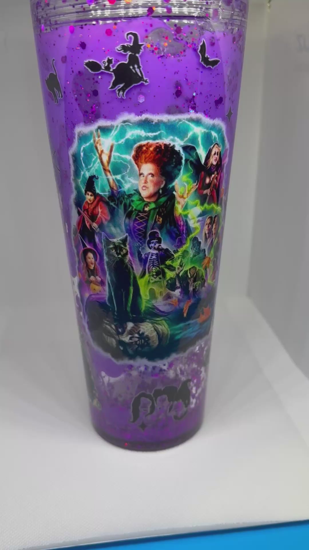 Snow Globe Tumbler 24oz Acrylic
