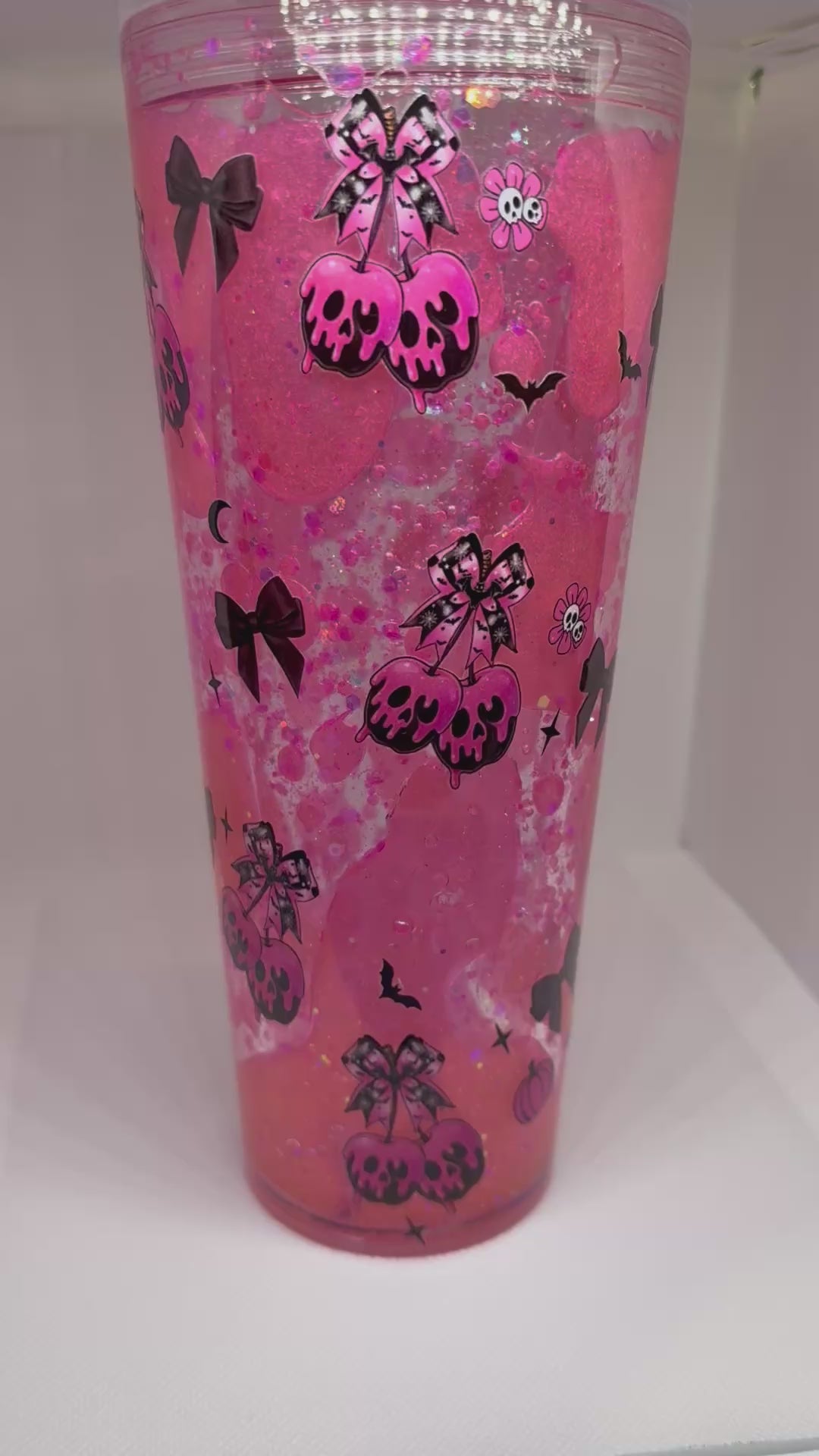 Snow Globe Tumbler 24oz Acrylic