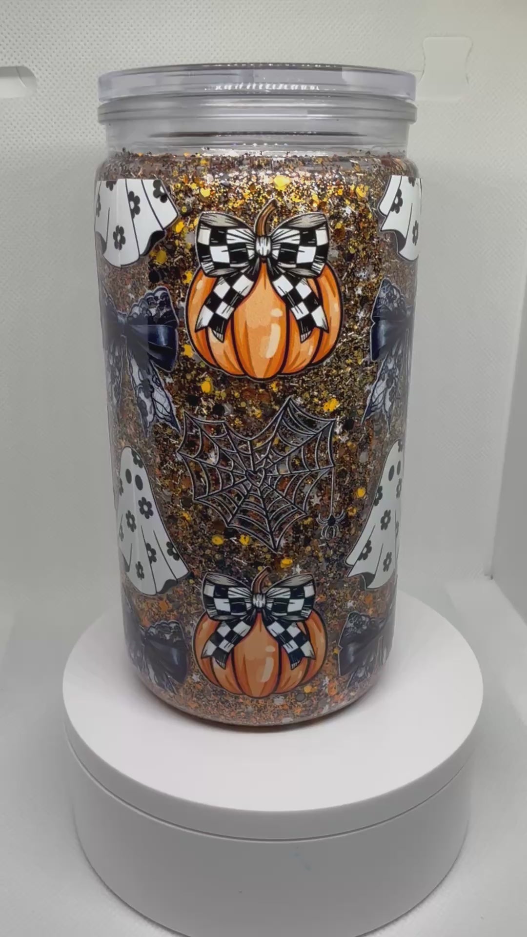 Snow Globe Tumbler 16oz Acrylic